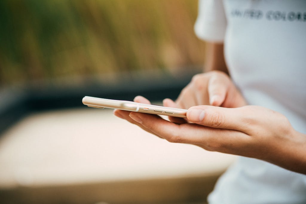 Woman using a smartphone